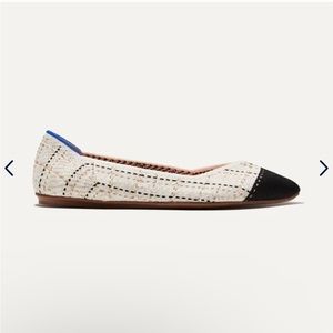 Rothy’s “The Point” flats in Moonlight Tweed, US size 10/EU size 40